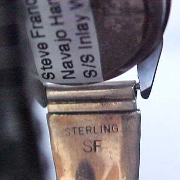 Sterling Silver Women's Black Inlay Watch - Picture 5 of 5